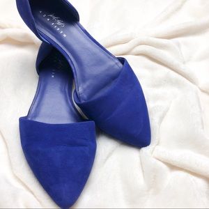 Lord and Taylor Royal Blue D’orsay Cutout Flats